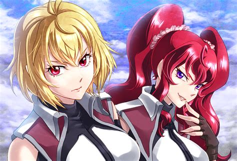 Angelise Ikaruga Misurugi And Hilda Cross Ange Drawn By Noma Mmusume