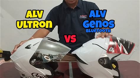 Komparasi Helm Ganteng Alv Ultron Vs Alv Genos Viral Youtube