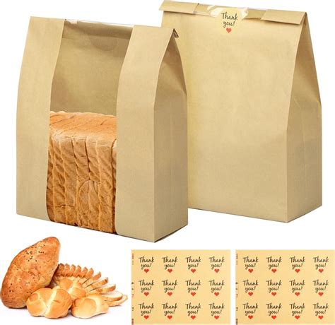 Amazon Pcs Bread Bags For Homemade Bread With Window Sourdough