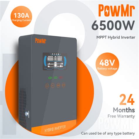 Powmr Kw Hybrid Inverter Vdc Vac Pv Panel Input Vdc Pure