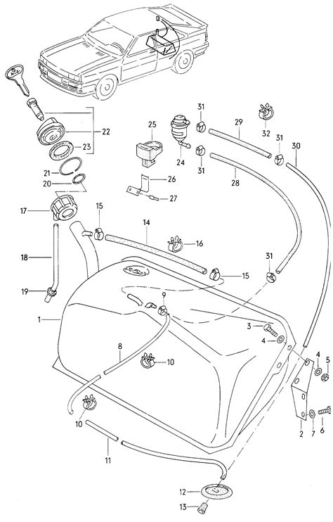 Audi Quattro Sport 1980 1991 Fuel Tank VAG ETKA Online