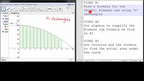 Area Under A Curve Using Riemann Sums Part 1 Of 3 Youtube