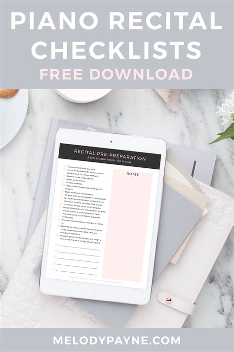 How To Plan An Amazing Piano Recital With This Free Planning Guide