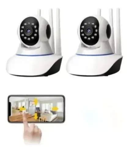 Pack X Camara Robotizada Antenas Ip De Seguridad Wifi Hd Cuotas