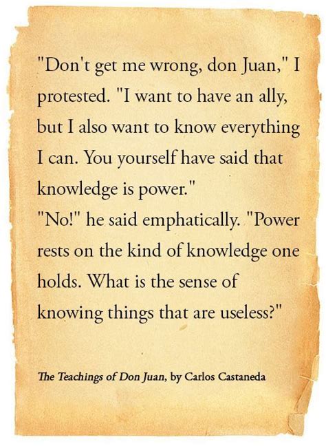 The Teachings Of Don Juan Carlos Castaneda Empowering Quotes Words