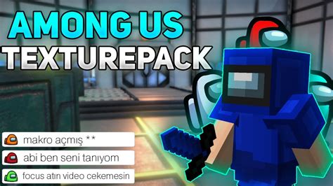 Efsane Among Us Texture Pack Fps Boost Craftrise Bedwars Youtube