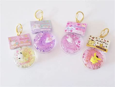 Sanrio Shaker Keychains Imported Pochacco Cinnamoroll Pom Pom Etsy In