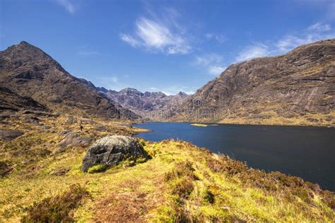 View of Loch Coruisk in Isle of Skye, Scotland Stock Photo - Image of beautiful, beach: 127635538