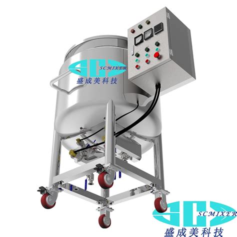 Scmixer Stainless Steel Perfume Liquids Pneumatic Mixing Tank Movable