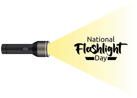 vector graphic of national flashlight day good for national flashlight day celebration. flat ...