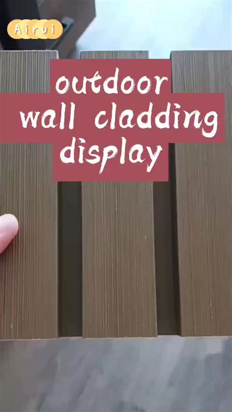 Eco Wood Luxury Exterior Wall Cladding Panel Decorative Uv Resistant