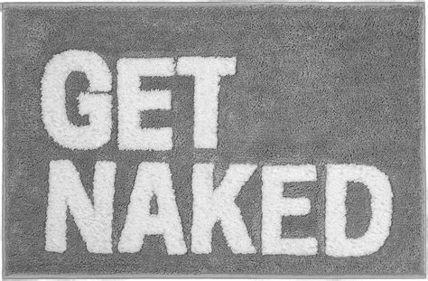 Inshere Get Naked Bath Mat Bathroom Decor Area Bath Rug Cute Washroom