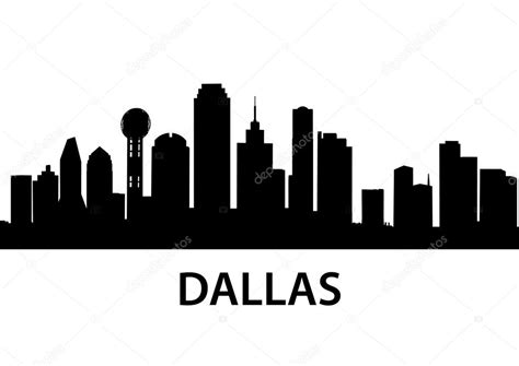 Outline Dallas Skyline Drawing - Free Download Dallas Skyline Outline ...