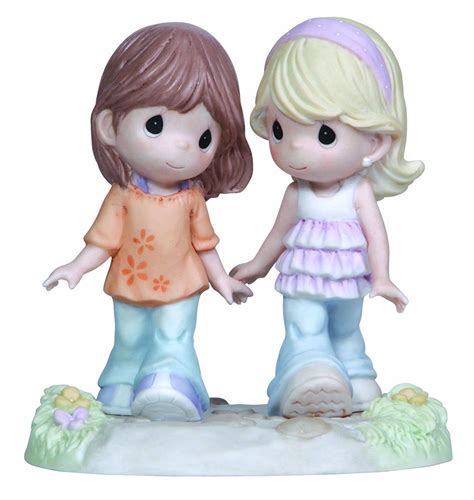 Girls Walking Precious Moments Figurine Friends Bff Friendship Nwob