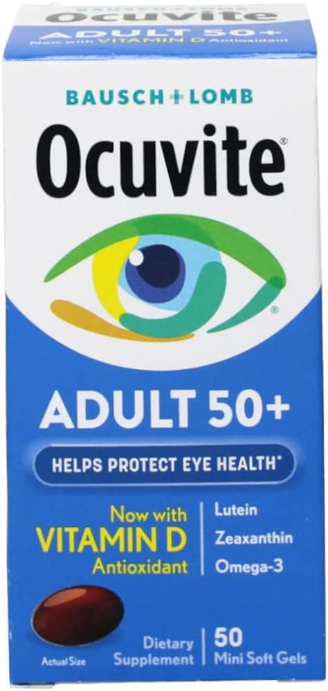 Bausch And Lomb Ocuvite Adult 50 Eye Vitamin And Mineral Supplement Amazonca Health