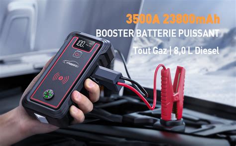 Yaber Booster Batterie A Mah Portable Jump Starter Tout Gaz