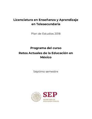 Fillable Online Licenciatura En Enseanza Y Aprendizaje En