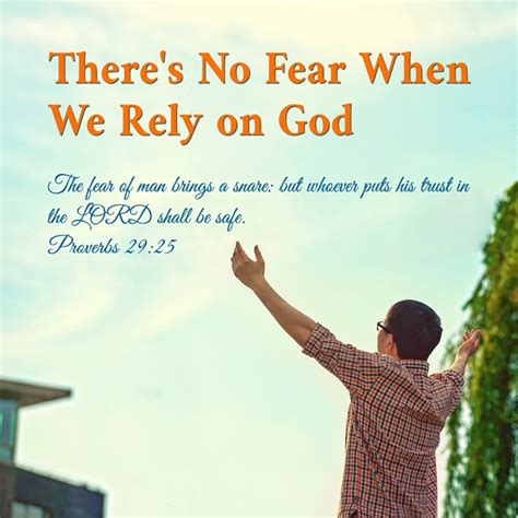 Bible VerseTheres No Fear When We Rely On God