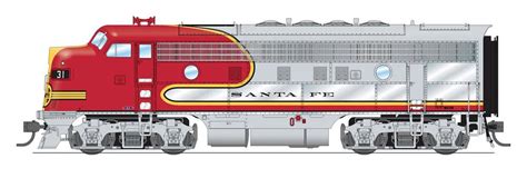 Bli 6658 Ho Scale Emd F3a Santa Fe Warbonnet Atsf 31c Paragon4 Dcc