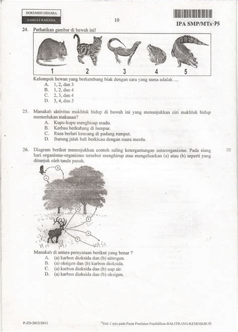 Naskah Ujian Nasional Ipa Smp Tahun 2013 Paket 05 Pdf