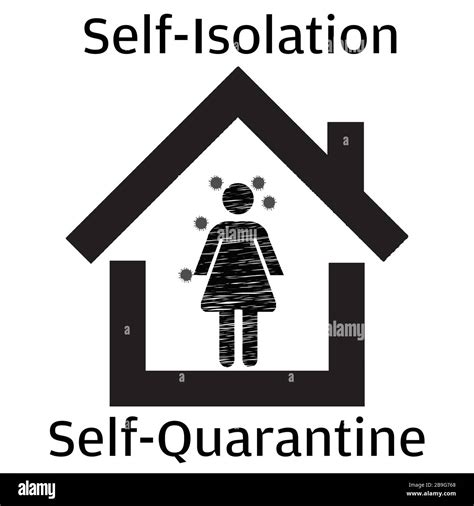 Self Isolation Concept Vector Illustration Stock Vector Image Art Alamy