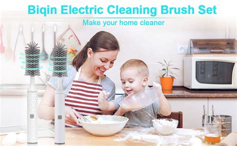 Amazon Electric Baby Bottle Brush Set Multi Purpose Cleaner