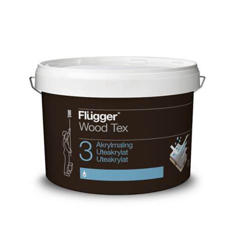 Акриловая латексная краска Flugger Wood Tex Acryl 30 Paint Base 3