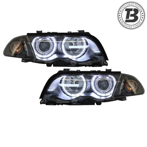 Faruri Angel Eyes Compatibile Cu BMW Seria 3 E46 98 01 Bucovina Tuning