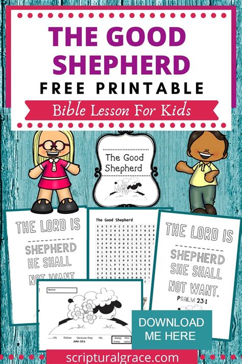 The good shepherd bible lesson for kids – Artofit