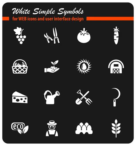 Agriculture Icon Set Stock Vector Ayax