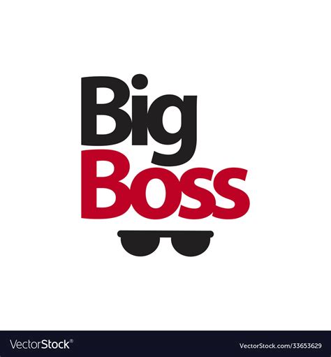 Big Boss Template Design Royalty Free Vector Image