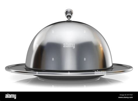 Metal Restaurant Cloche 3D Stock Photo Alamy