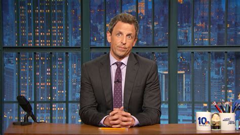 Watch Late Night With Seth Meyers Highlight Seth Meyers Statement On Charlottesville