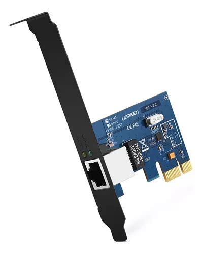 Placa Adaptadora De Rede Ugreen Pci Express Gigabit 1000 Mbps Rj45