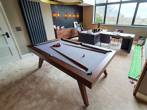 Signature Sexton Walnut Pool Dining Table 7ft Free Delivery