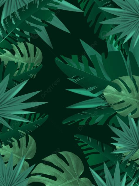 Retro Dark Green Plant Texture Background Retro Dark Green Plant