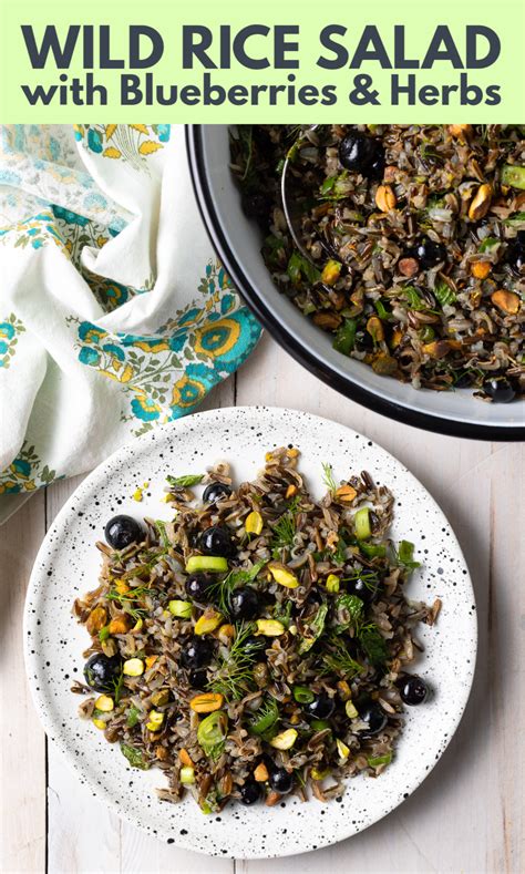 Wild Rice Salad With Blueberries And Herbs A Bright And Refreshing