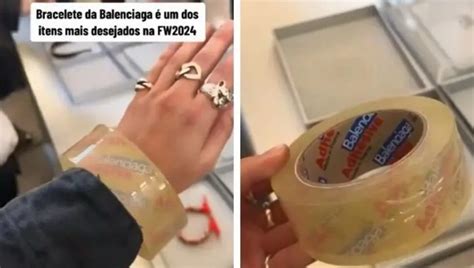 Bracelete Da Balenciaga Que Imita Fita Adesiva Vira Piada Nas Redes