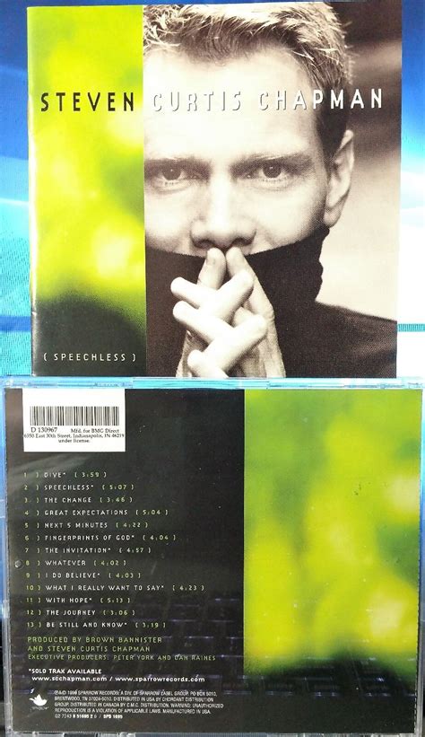 Steven Curtis Chapman Speechless Cd 1999 Sparrow Records Bmg