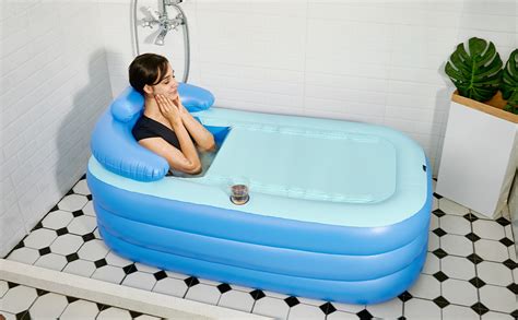 CO Z Bañera Inflable para Adultos PVC Portátil Plegable Bañera