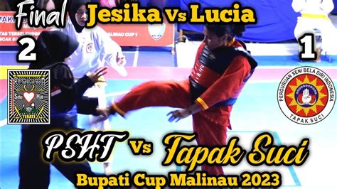 Tapak Suci Lucia Vs Jesica Psht Final Dewasa Putri Bupati Malinau Cup