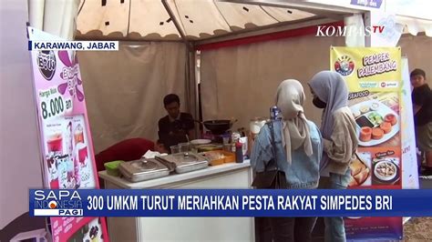 Bri Gelar Pesta Rakyat Simpedes Umkm Penuhi Stand Pameran Di