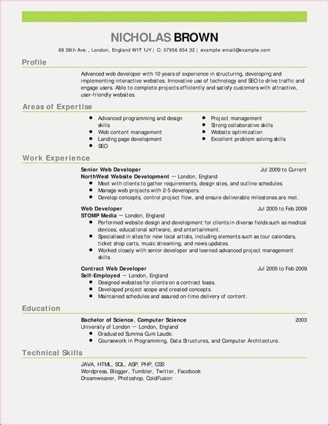 Free Blank Resumes To Print Resume Resume Examples