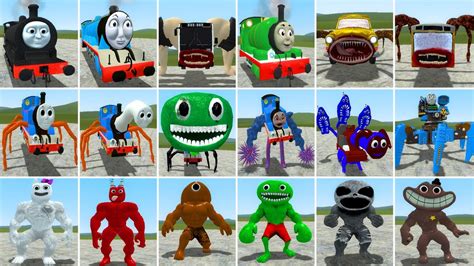 All Monster Thomas And Friends Vs All Garten Of Banban Muscle And