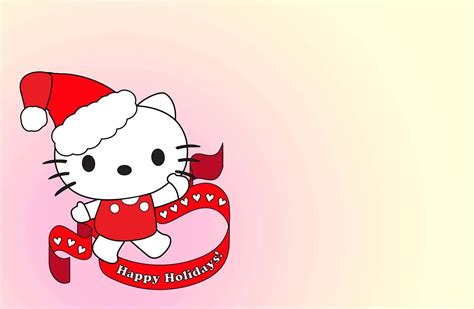 Kitty Christmas Wallpapers 4k Hd Kitty Christmas Backgrounds On Wallpaperbat