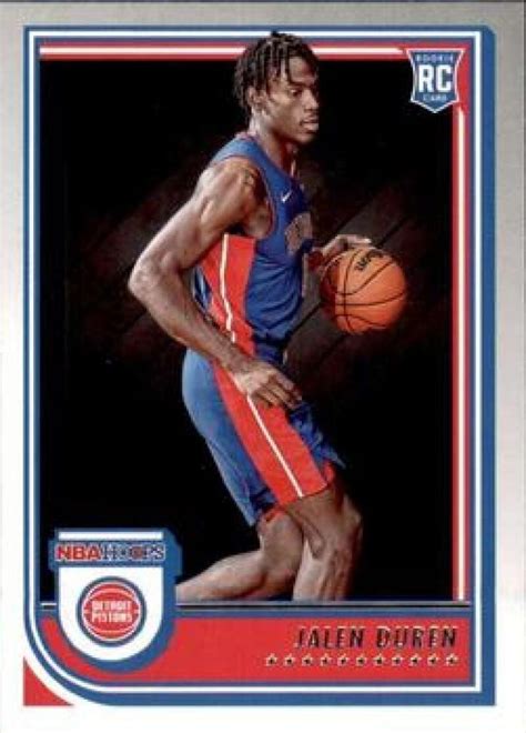 Amazon 2022 23 Panini NBA Hoops 243 Jalen Duren RC Rookie Card