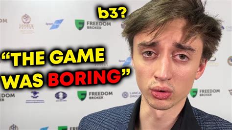 Daniil Dubov The Game Against Magnus Carlsen Was BORING YouTube