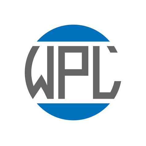 Diseño De Logotipo De Letra Wpl Sobre Fondo Blanco Concepto De