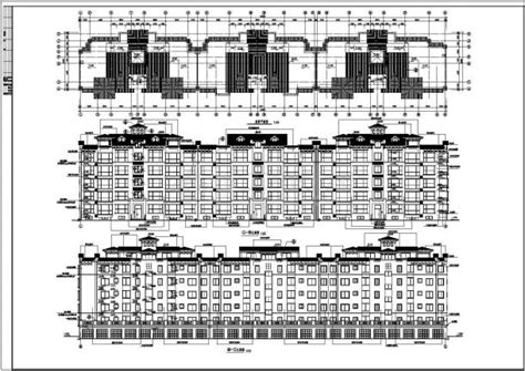 某地方某风格五层商品住宅扩初设计cad图住宅小区土木在线