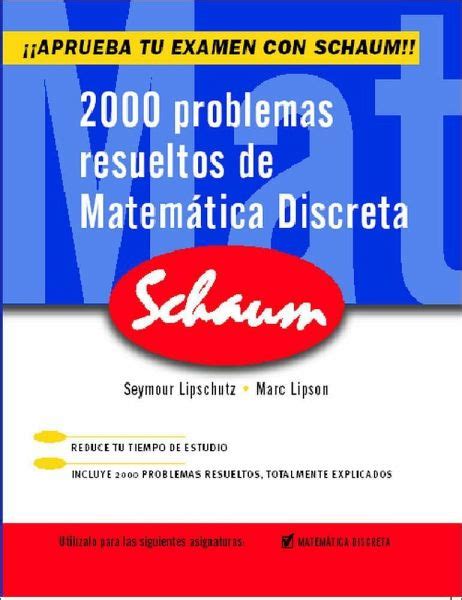 2000 problemas resueltos de matemática discreta von Seymour Lipschutz